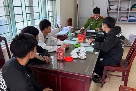 Xử lý nhóm thanh thiếu niên chặt biển số xe máy của người dân