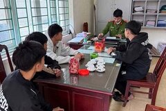 Xử lý nhóm thanh thiếu niên chặt biển số xe máy của người dân