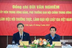 Phó Trưởng Ban Nội chính Trung ương thăm và làm việc với Hội Luật gia Việt Nam