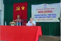 Hội Luật gia tỉnh Sóc Trăng đẩy mạnh tuyên truyền pháp luật về đất đai, môi trường