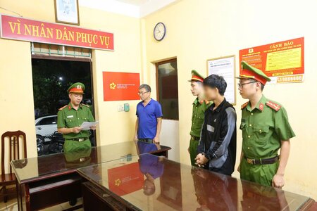 Tạm giữ hình sự nam thanh niên hành hung điều dưỡng bệnh viện Đa khoa Nam Định