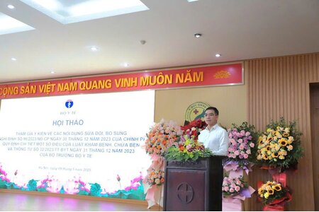 Sửa đổi một số phát sinh trong triển khai lĩnh vực bệnh, chữa bệnh