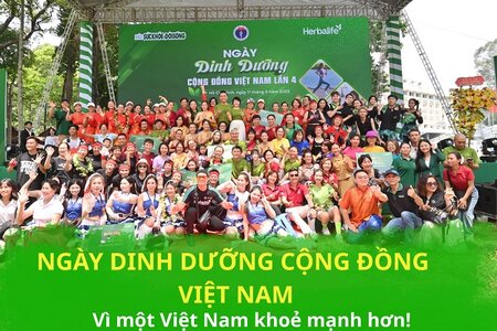 Herbalife đồng hành tổ chức Ngày Dinh dưỡng cộng đồng Việt Nam lần 4 khuyến khích lối sống năng động lành mạnh