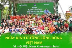 Herbalife đồng hành tổ chức Ngày Dinh dưỡng cộng đồng Việt Nam lần 4 khuyến khích lối sống năng động lành mạnh