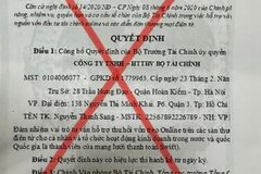 Cảnh báo giả danh Bộ Tài chính để lừa đảo