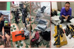 Khởi tố 2 đối tượng chế tạo, tàng trữ, mua bán trái phép vũ khí quân dụng