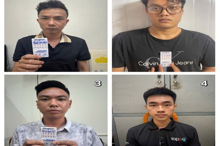 Bắt 4 thanh niên tổ chức sử dụng ma túy trong phòng trọ