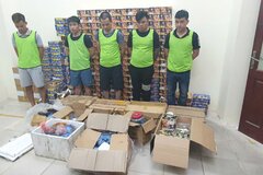 Bắt nhóm đối tượng sản xuất, buôn bán pháo nổ liên tỉnh