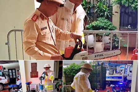 Công an Hà Nội chỉ đạo hỏa tốc ứng phó bão số 3, đảm bảo an toàn cho người dân