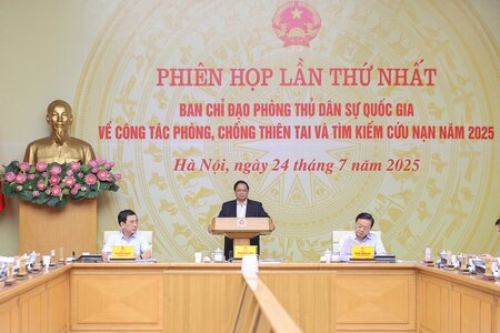Thủ tướng chủ trì phiên họp về công tác phòng chống thiên tai, tìm kiếm cứu nạn năm 2025