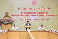 Thủ tướng chủ trì phiên họp về công tác phòng chống thiên tai, tìm kiếm cứu nạn năm 2025