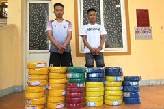 Bắt 2 anh em ruột trộm 44 cuộn dây điện trị giá hơn 70 triệu đồng