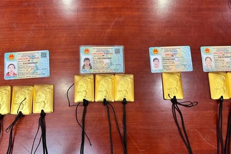 Triệt phá đường dây vận chuyển vàng trái phép từ Trung Quốc vào Việt Nam