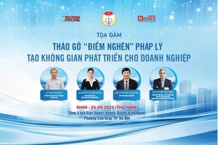 Sắp diễn ra tọa đàm 'Tháo gỡ điểm nghẽn pháp lý tạo không gian phát triển cho doanh nghiệp'