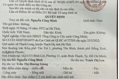 Truy nã đặc biệt Chủ tịch HĐQT Tổng Công ty Cây xanh Công Minh