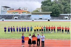 Liên đoàn Bóng đá tỉnh Lạng Sơn tổ chức giao lưu bóng đá, lan tỏa tinh thần thể thao và thiện nguyện