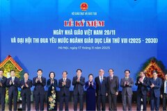 Chủ tịch nước Lương Cường dự Lễ kỷ niệm Ngày Nhà giáo Việt Nam