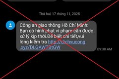 Cảnh báo tin nhắn lừa đảo thông báo 'phạt nguội' của Cảnh sát giao thông