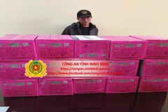 Bắt quả tang đối tượng tàng trữ, vận chuyển trái phép 38kg pháo nổ
