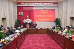 Họp báo thông báo tình hình, kết quả công tác công an năm 2025