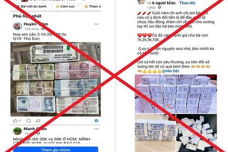 Cảnh giác chiêu trò lừa đảo ‘đổi tiền mới, tiền lẻ dịp cuối năm’