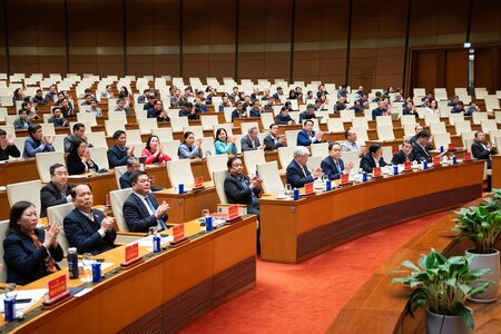 Chủ tịch Quốc hội chủ trì Hội nghị thông báo nhanh kết quả Đại hội XIV của Đảng