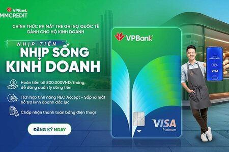 Thẻ ghi nợ kinh doanh VPBank CommCredit Visa: Giữ nhịp tiền, sống nhịp kinh doanh