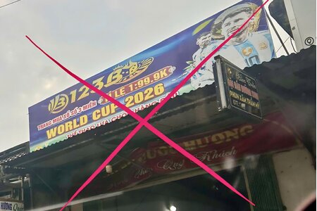 Cảnh báo vi phạm pháp luật từ việc treo biển hiệu quảng cáo cờ bạc, cá độ qua mạng