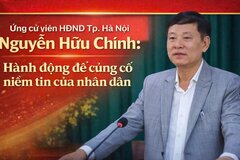 Ứng cử viên HĐND Tp.Hà Nội Nguyễn Hữu Chính: Hành động để củng cố niềm tin của nhân dân