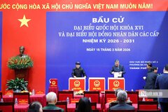 Số liệu mới nhất: 99,68% tỉ lệ cử tri cả nước tham gia bỏ phiếu