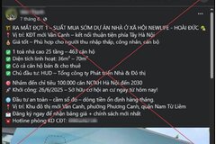 Công an Hà Nội xử phạt trường hợp rao bán 'suất ngoại giao', 'suất nội bộ' nhà ở xã hội