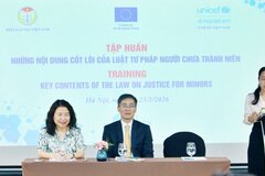 Hội Luật gia Việt Nam thúc đẩy tiếp cận nhân văn của Luật Tư pháp người chưa thành niên