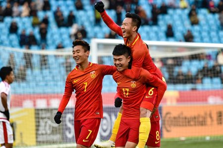 Chủ nhà Trung Quốc giành thắng lợi trận ra quân tại U23 châu Á