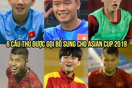 HLV Park Hang Seo gọi bổ sung 6 cầu thủ chuẩn bị cho Asian Cup 2019