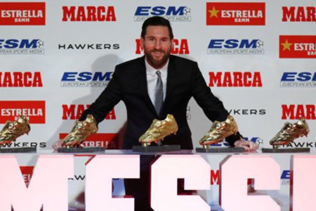 Vượt qua Ronaldo, Messi lập kỷ lục 5 lần giành Chiếc giày vàng châu Âu
