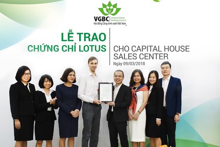 VGBC trao chứng chỉ xanh Lotus cho sàn giao dịch BĐS Capital House