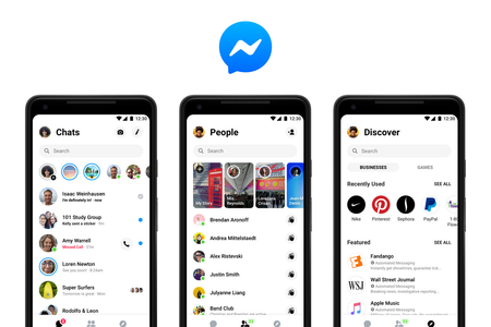 Facebook Messenger thay giao diện mới 