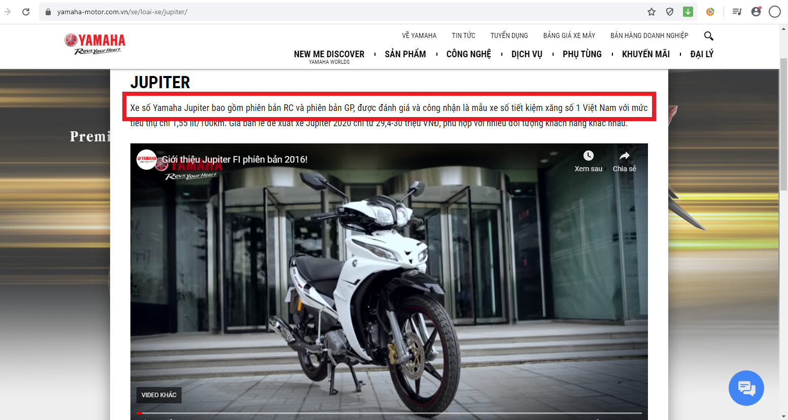 Cần làm rõ việc công ty Yamaha Motor lừa dối người tiêu dùng, quảng cáo một số mẫu xe tiết kiệm xăng số 1 Việt Nam khi chưa thẩm định