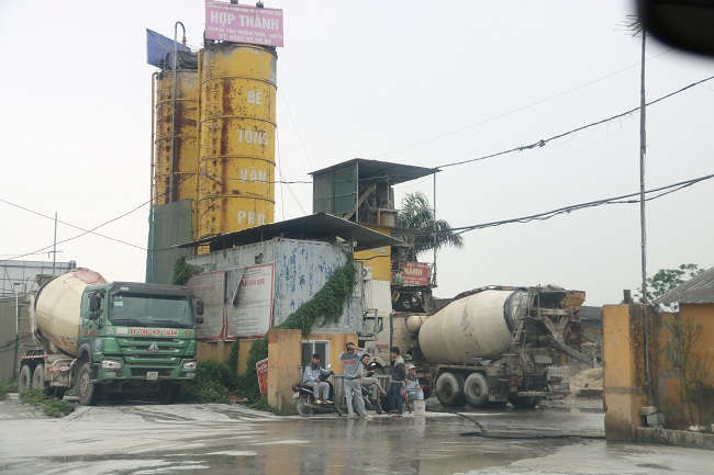 Từ Sơn-Bắc Ninh: Trạm trộn bê tông Hợp Thành hoạt động trái phép