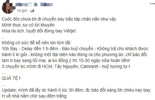 Vietjet lên tiếng về việc delay và hủy chuyến hàng loạt