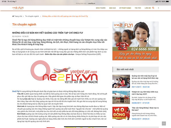 One 2 Fly của Vietjet Air: Đặc san lách luật để phát hành như Tạp chí?
