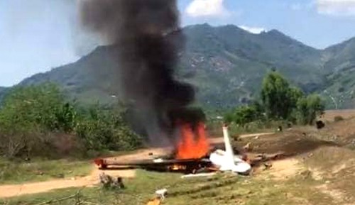 Điều tra nguyên nhân vụ rơi máy bay quân sự ở Khánh Hòa