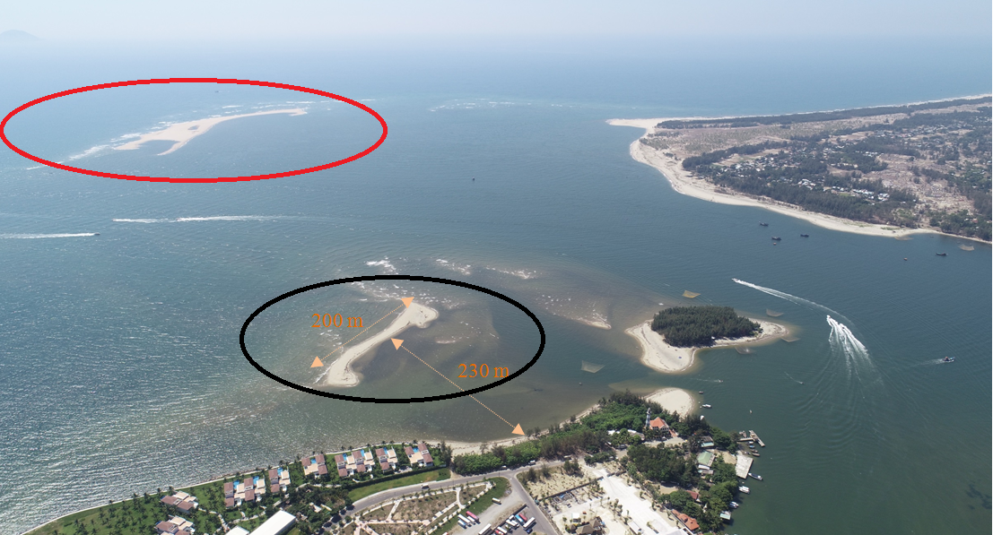 Quảng Nam: Bất ngờ thêm đảo cát mới 'đội biển' nổi lên ở Hội An