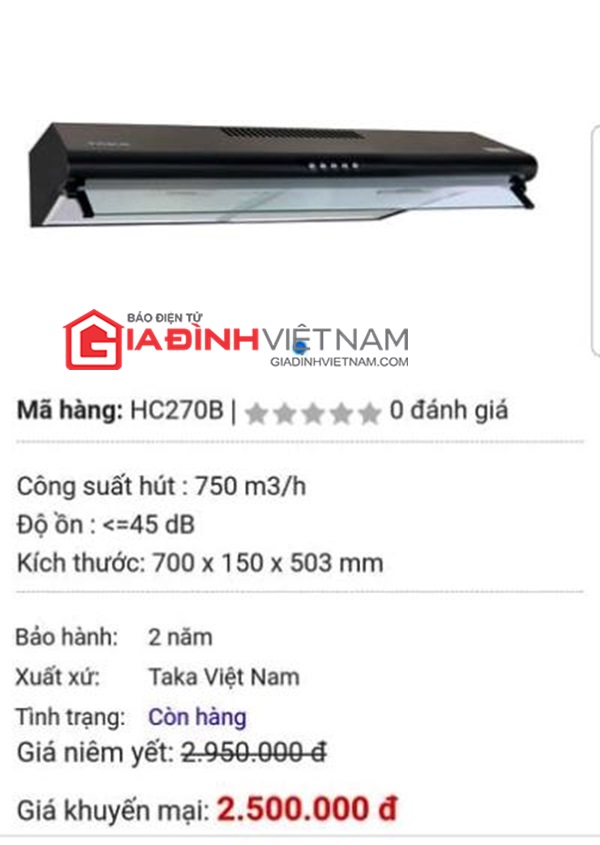 Từ vụ Asanzo, nhiều sản phẩm đồ gia dụng TAKA 'biến mất' trên thị trường