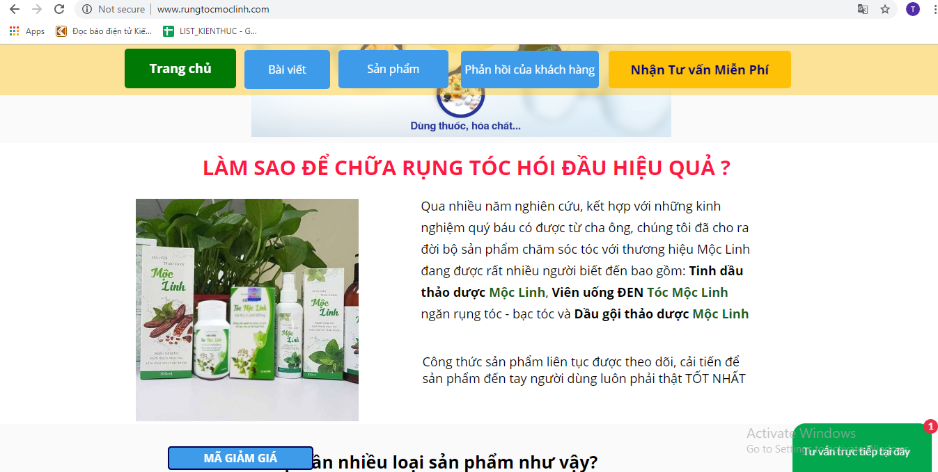 'Thổi phồng' công dụng, viên uống tóc Mộc Linh có dấu hiệu lừa dối người tiêu dùng