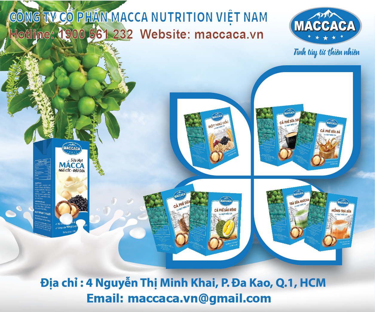 Macca Nutrition Việt Nam: Chuyên cung cấp các loại đồ uống sạch nguồn gốc thực vật