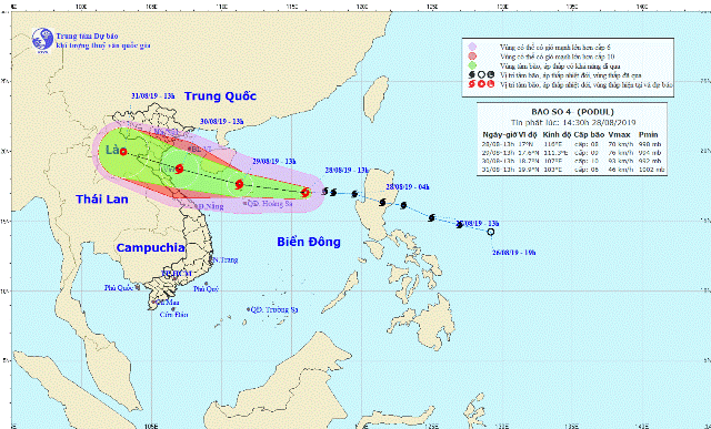 Bão Podul đổ bộ Thanh Hóa - Quảng Bình