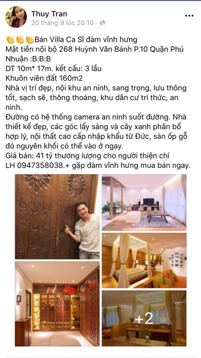 Mr. Đàm lên tiếng bác bỏ thông tin rao bán biệt thự 41 tỷ