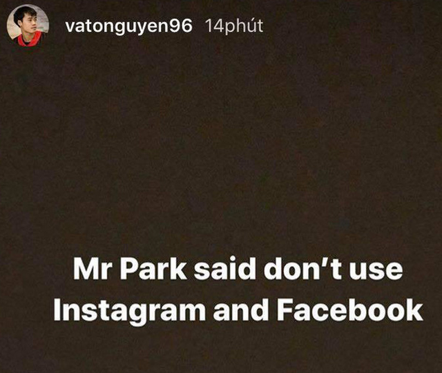 HLV Park Hang-seo cấm tuyển thủ Việt Nam dùng mạng xã hội Facebook, Instagram