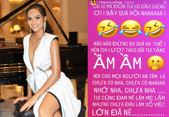H'Hen Niê lên tiếng phủ nhận chuyện mang bầu nên dừng đồng hành với Hoa hậu hoàn vũ Việt Nam